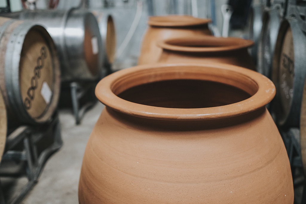 Green Door Wines Amphora barrels